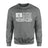 Softball Dad Horizontal Flag on a Sweatshirt with a White Graphic