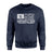 Softball Dad Horizontal Flag on a Sweatshirt with a White Graphic