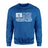 Softball Dad Horizontal Flag on a Sweatshirt with a White Graphic