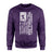 Softball Dad Vertical Flag on a Sweatshirt with a White Graphic