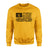 Softball Dad Horizontal Flag on a Sweatshirt with a Black Graphic