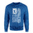 Softball Dad Vertical Flag on a Sweatshirt with a White Graphic