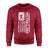 Softball Dad Vertical Flag on a Sweatshirt with a White Graphic