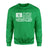 Softball Dad Horizontal Flag on a Sweatshirt with a White Graphic