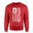 Softball Dad Vertical Flag on a Sweatshirt with a White Graphic
