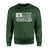 Softball Dad Horizontal Flag on a Sweatshirt with a White Graphic