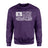 Softball Dad Horizontal Flag on a Sweatshirt with a White Graphic