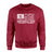 Softball Dad Horizontal Flag on a Sweatshirt with a White Graphic