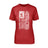 Softball Mom Vertical Flag on a Unisex T-Shirt with a White Graphic