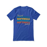 Personalized Softball Softball Softball Shirt With Mascot and Softball Player Name on a Unisex T-Shirt