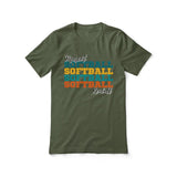 Personalized Softball Softball Softball Shirt With Mascot and Softball Player Name on a Unisex T-Shirt