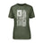 Softball Mom Vertical Flag on a Unisex T-Shirt with a White Graphic