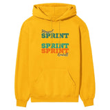 Personalized Sprint Sprint Sprint on a Hoodie With Mascot and Sprinter Name on a Hoodie