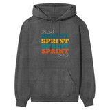 Personalized Sprint Sprint Sprint on a Hoodie With Mascot and Sprinter Name on a Hoodie