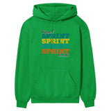 Personalized Sprint Sprint Sprint on a Hoodie With Mascot and Sprinter Name on a Hoodie