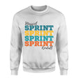 Personalized Sprint Sprint Sprint on a Sweatshirt With Mascot and Sprinter Name on a Sweatshirt