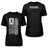 Sprint Mom Vertical Flag With Sprinter Name on a Unisex T-Shirt with a White Graphic