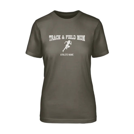 Sprint Mom with Sprinter Icon and Sprinter Name on a Unisex T-Shirt with a White Graphic