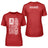 Sprint Mom Vertical Flag With Sprinter Name on a Unisex T-Shirt with a White Graphic