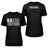 Sprint Grandma Horizontal Flag With Sprinter Name on a Unisex T-Shirt with a White Graphic