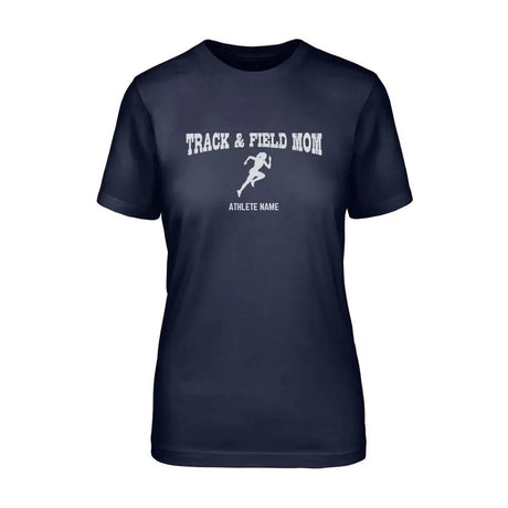 Sprint Mom with Sprinter Icon and Sprinter Name on a Unisex T-Shirt with a White Graphic