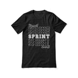 Custom Sprint Shirt With Mascot and Sprinter Name on a Unisex T-Shirt