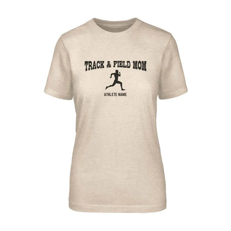 Sprint Mom with Sprinter Icon and Sprinter Name on a Unisex T-Shirt with a Black Graphic