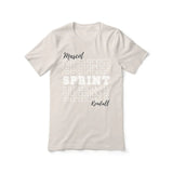 Custom Sprint Shirt With Mascot and Sprinter Name on a Unisex T-Shirt