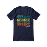 Personalized Sprint Sprint Sprint Shirt With Mascot and Sprinter Name on a Unisex T-Shirt