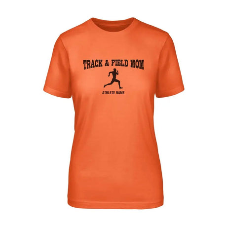 Sprint Mom with Sprinter Icon and Sprinter Name on a Unisex T-Shirt with a Black Graphic