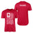 Swimming Grandpa Vertical Flag With Swimmer Name on a Men's T-Shirt with a White Graphic