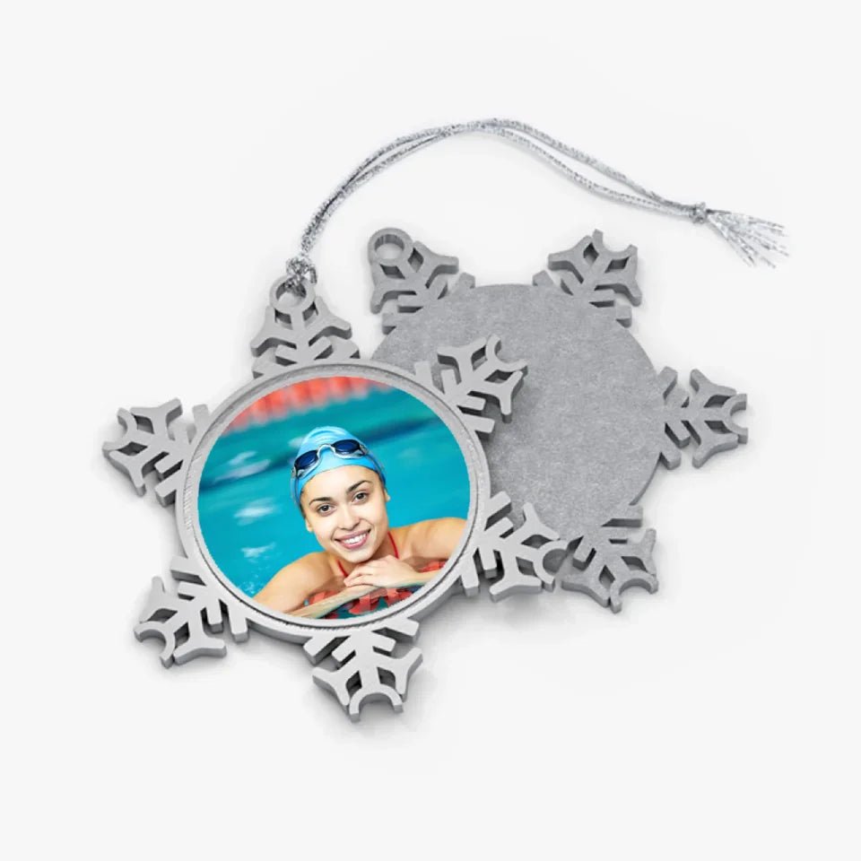 Custom Swimmer Photo Ornament