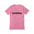 Custom Swimming Mascot and Swimmer Name on a Unisex T-Shirt with a Black Graphic