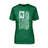 Swimming Mom Vertical Flag on a Unisex T-Shirt with a White Graphic