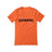 Custom Swimming Mascot and Swimmer Name on a Unisex T-Shirt with a Black Graphic