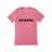Custom Swimming Mascot and Swimmer Name on a Unisex T-Shirt with a Black Graphic