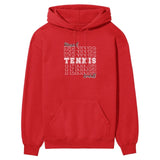 Custom Tennis on a Sweatshirt With Mascot and Tennis Player Name on a Hoodie