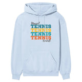 Personalized Tennis Tennis Tennis on a Hoodie With Mascot and Tennis Player Name on a Hoodie