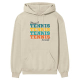 Personalized Tennis Tennis Tennis on a Hoodie With Mascot and Tennis Player Name on a Hoodie