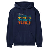 Personalized Tennis Tennis Tennis on a Hoodie With Mascot and Tennis Player Name on a Hoodie