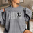 Personalized Tennis on a Sweatshirt With Modern Bold Design and Tennis Player Name on Sleeve on a Sweatshirt