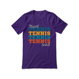 Personalized Tennis Tennis Tennis Shirt With Mascot and Tennis Player Name on a Unisex T-Shirt