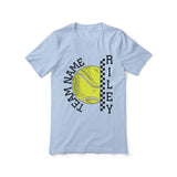 Personalized Tennis Shirt With Team and Tennis Player Name on a Unisex T-Shirt