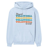 Personalized Volleyball Volleyball Volleyball on a Hoodie With Mascot and Volleyball Player Name on a Hoodie