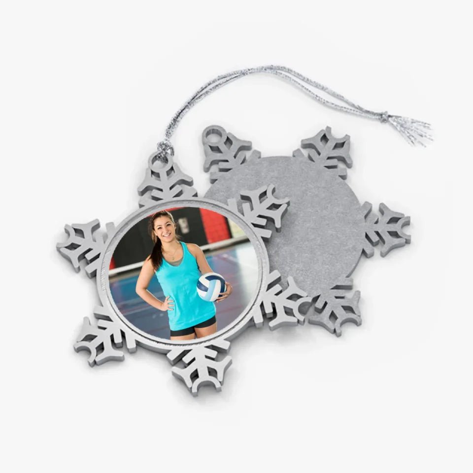 Custom Volleyball Player Photo Ornament