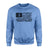 Volleyball Mom Horizontal Flag on a Sweatshirt with a Black Graphic