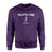 Volleyball Mom with Volleyball Player Icon and Volleyball Player Name on a Sweatshirt with a White Graphic