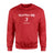 Volleyball Mom with Volleyball Player Icon and Volleyball Player Name on a Sweatshirt with a White Graphic
