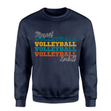 Personalized Volleyball Volleyball Volleyball on a Sweatshirt With Mascot and Volleyball Player Name on a Sweatshirt