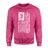 Volleyball Mom Vertical Flag on a Sweatshirt with a White Graphic